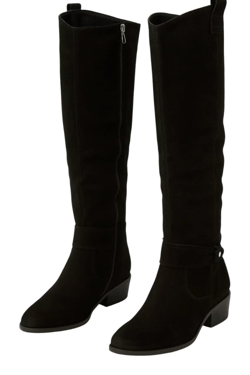 Lucette | Botte élégante en daim