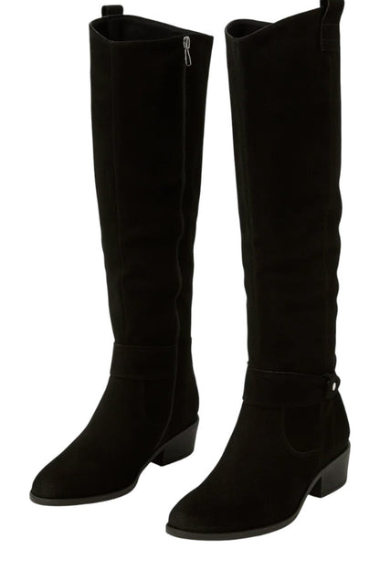 Lucette | Botte élégante en daim