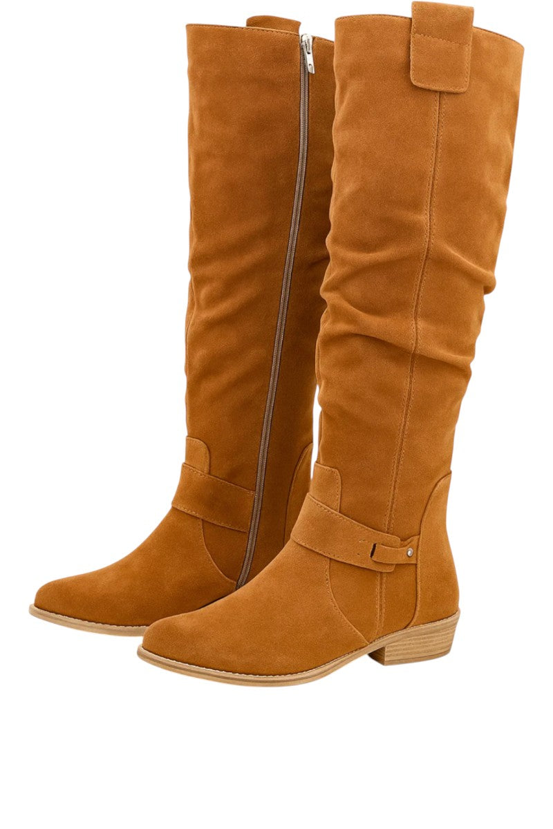 Lucette | Botte élégante en daim