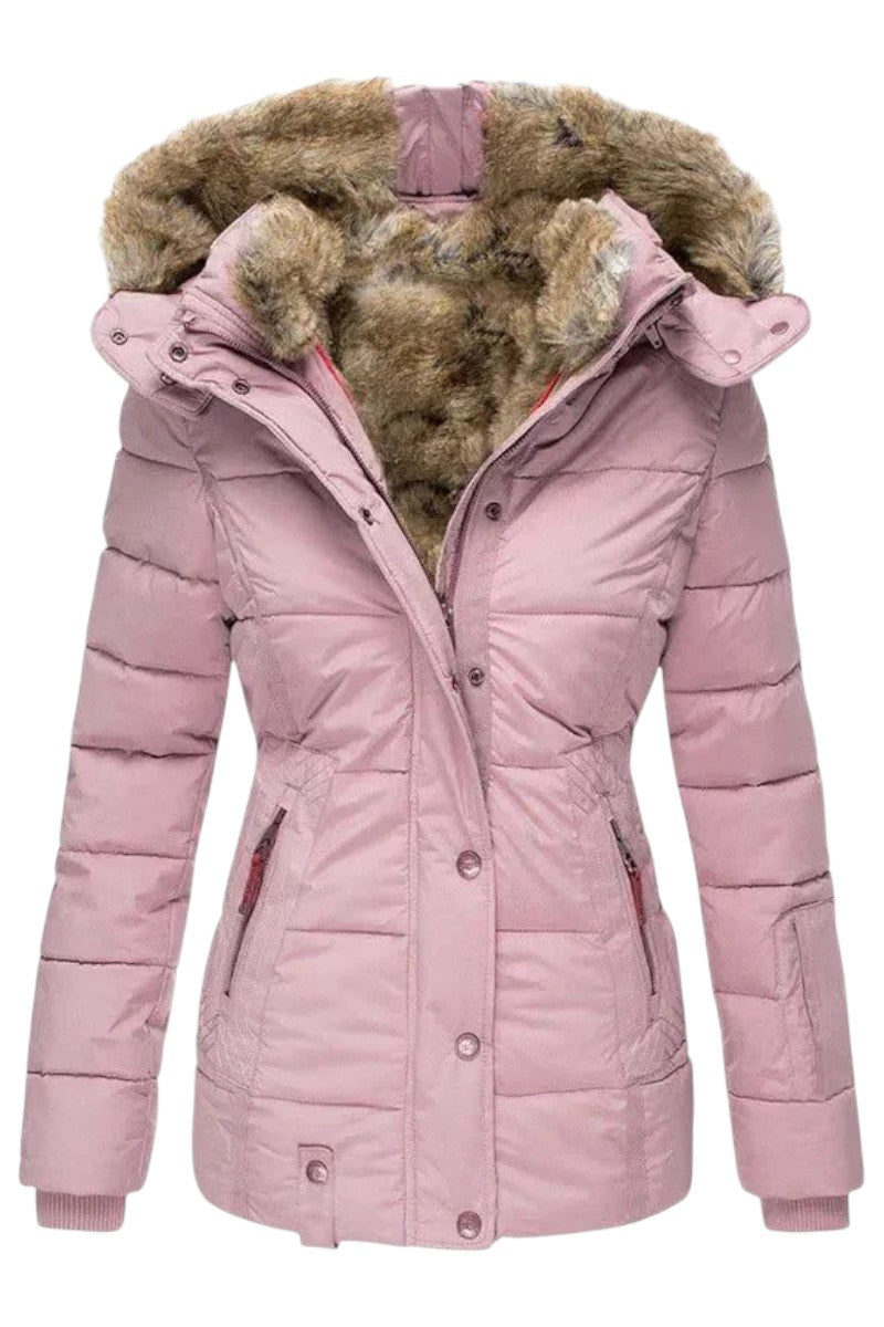 Olivara | Veste d’hiver confortable avec capuche