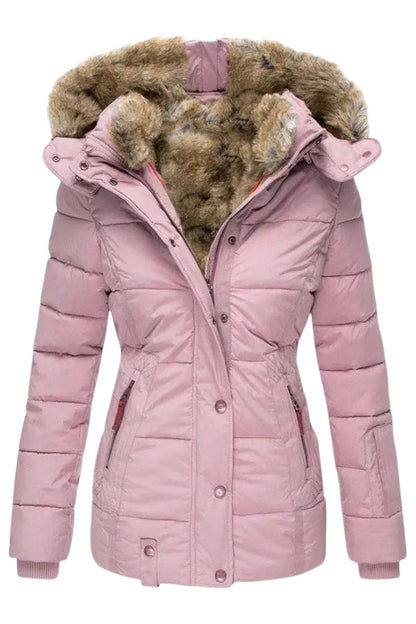 Olivara | Veste d’hiver confortable avec capuche