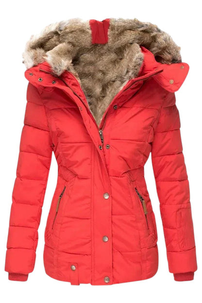 Olivara | Veste d’hiver confortable avec capuche