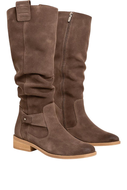 Lucette | Botte élégante en daim