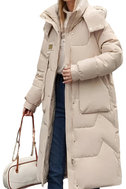 Léonie | Manteau long d’hiver avec capuche