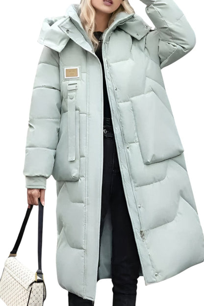 Léonie | Manteau long d’hiver avec capuche