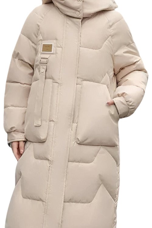 Léonie | Manteau long d’hiver avec capuche