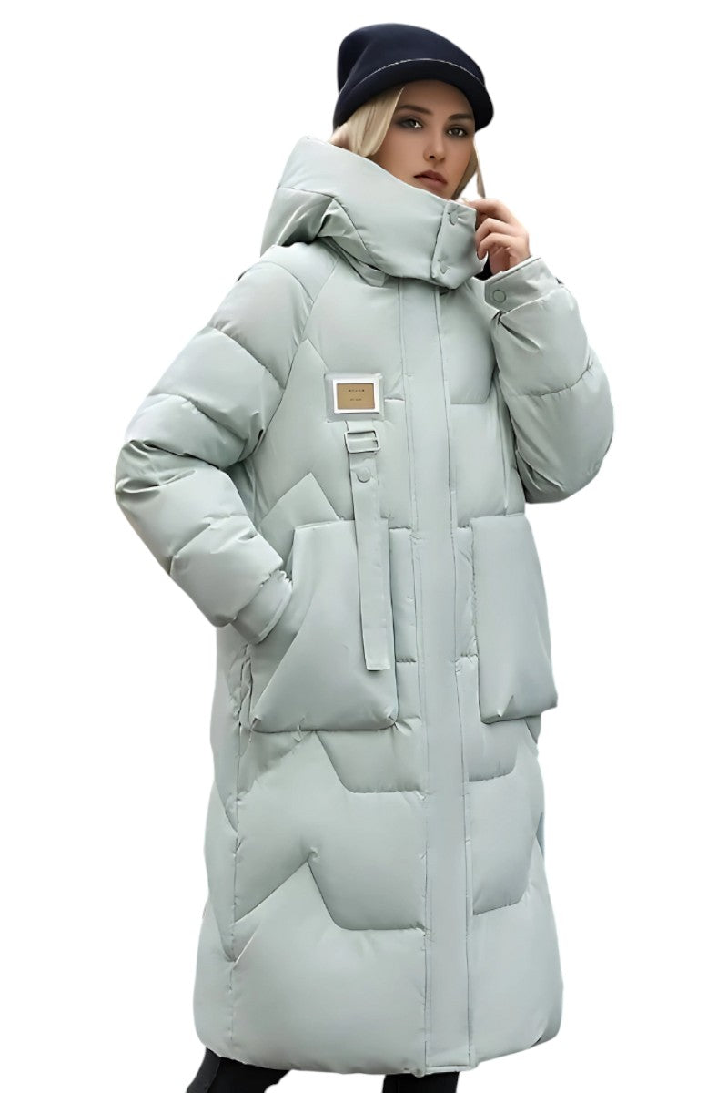 Léonie | Manteau long d’hiver avec capuche