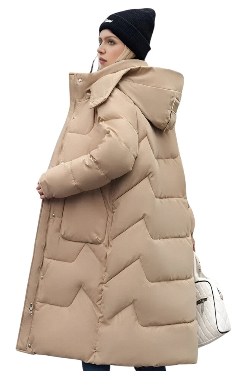 Léonie | Manteau long d’hiver avec capuche