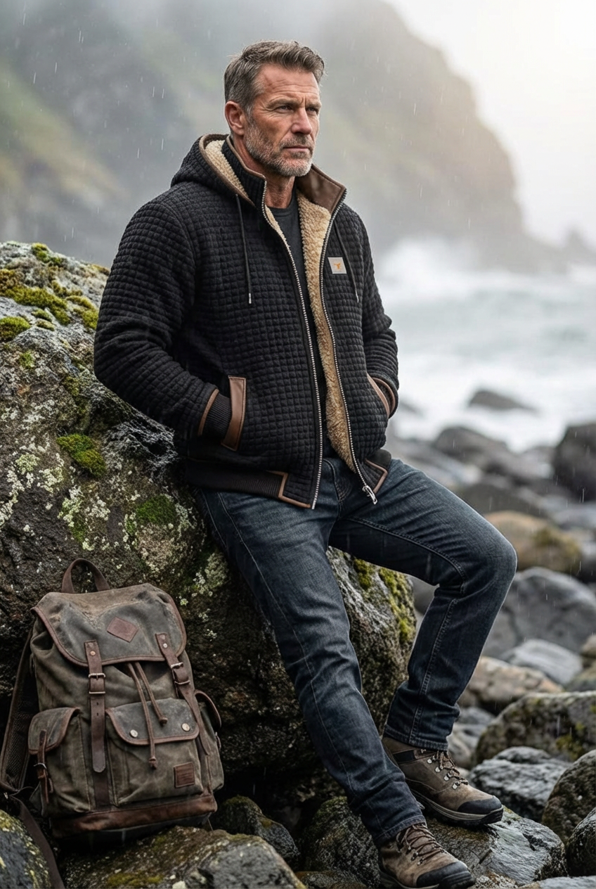 Veste matelassée pour homme – style brut, usage quotidien